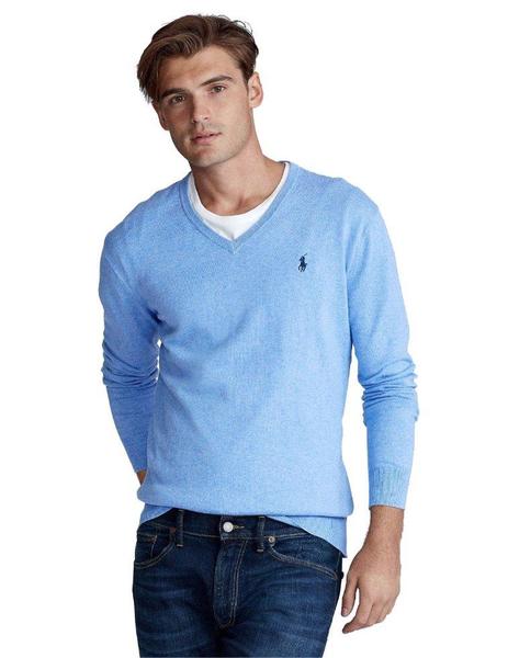 Jersey Lacoste Cuello Pico Gris Para Hombre