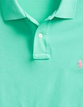 Polo Ralph Lauren Verde Claro Custom Slim Fit