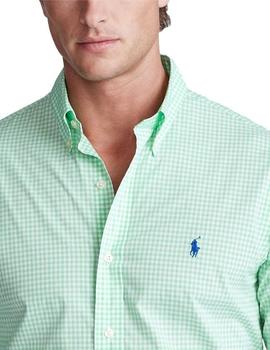 Camisa Ralph Lauren Verde Cuadros Para Hombre
