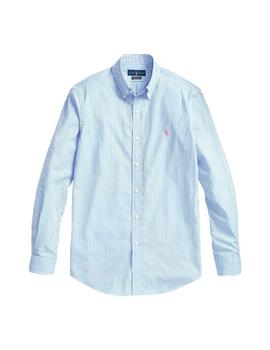 Camisa Ralph Lauren Rayas Azul Para Hombre