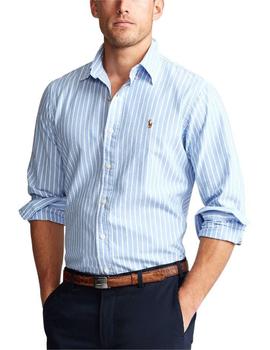 Camisa Ralph Lauren Azul Rayas Blancas Para Hombre