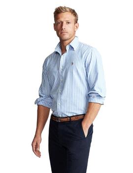 Camisa Ralph Lauren Azul Rayas Blancas Para Hombre
