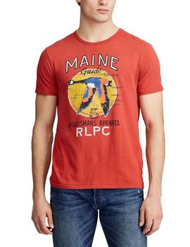 Camiseta Ralph Lauren Rojo Retro Para Hombre