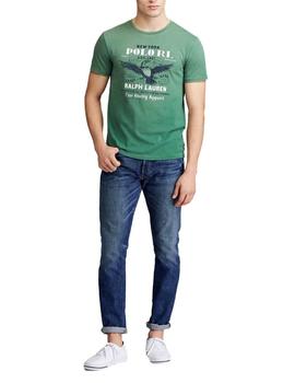 Camiseta Ralph Lauren Verde Retro Para Hombre