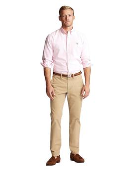 Camisa Ralph Lauren Blanca y Rosa Rayas Para Hombre