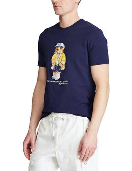 Camiseta Ralph Lauren Azul Marino Oso Para Hombre