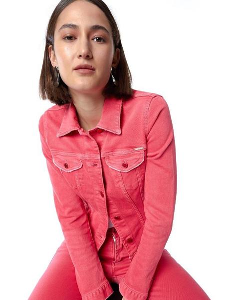 Cazadora vaquera hotsell roja mujer