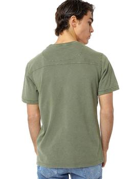 Camiseta Gas Logo 'Gas Jeans' Verde Para Hombre