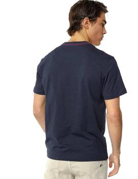 Camiseta Gas Azul Marino Con Estampado Para Hombre