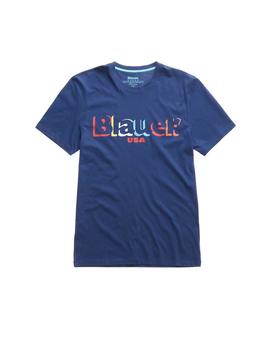Camiseta Blauer Marino Logo Para Hombre