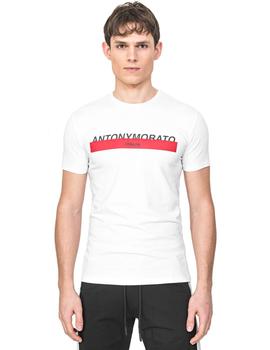 Camiseta Antony Morato Blanca Con Logo Para Hombre