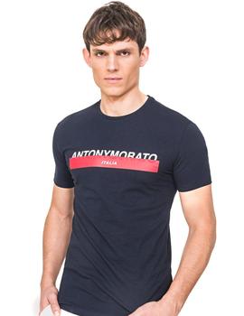 Camiseta Antony Morato Marino Con Logo Para Hombre
