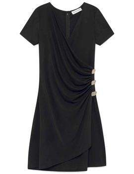 Vestido Javier Simorra Tropy Negro Para Mujer