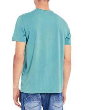 Camiseta Gaudi Verde Estampado Frontal Para Hombre