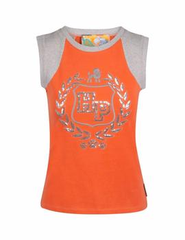 Camiseta Highly Preppy Orla Naranja Para Mujer