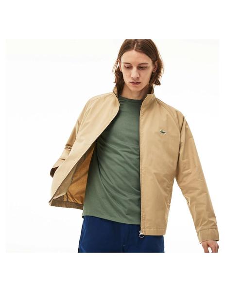 Cementerio Escabullirse Dinámica Chaqueta Lacoste Twill Beige Para Hombre