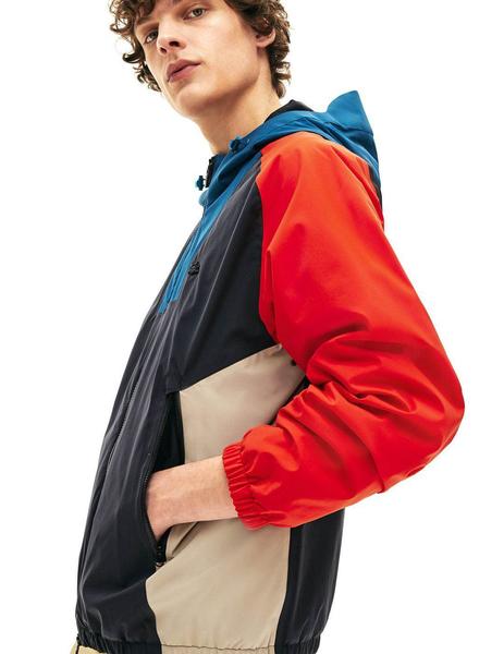 canta Máquina de recepción Inapropiado Chaqueta Lacoste Color Block Para Hombre