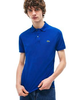 Polo Lacoste Slim Fit Azul Eléctrico Para Hombre