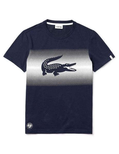 Camiseta Lacoste Marino Con Degradé Para Hombre