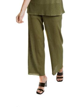 Pantalón Pisonero Velvet Verde Para Mujer