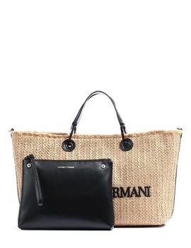 Emporio Armani WOMEN'S SHOPPING BAG NATURALE/NERO/