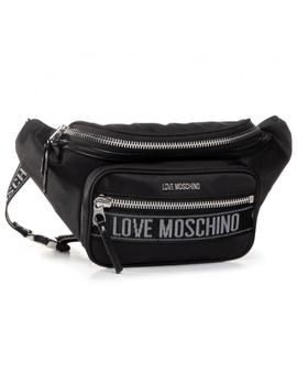 Riñonera Moschino Negra Para Mujer