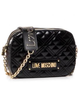 Bolso Moschino de Hombro Acolchado Negro Para Mujer