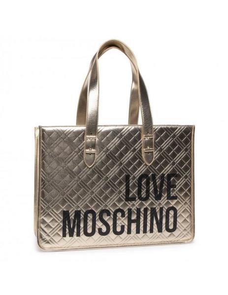 Bolso Moschino Dorado Para Mujer