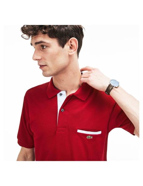 Polo lacoste con bolsillo outlet