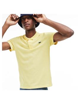 Polo Lacoste Slim Fit Amarillo Para Hombre