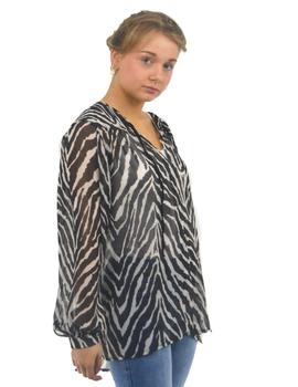 Blusa Parole Estampado Zebra Para Mujer