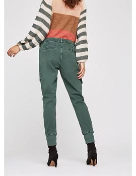 Pantalones Pepe Jeans Básicos Crusade Verdes Para Mujer