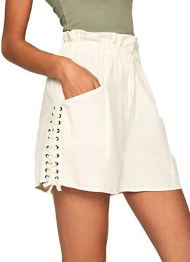 Shorts Pepe Jeans Casual Hellen Beige Para Mujer