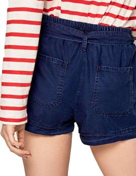Shorts Pepe Jeans Denim Sadie Island Marino Para Mujer