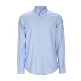 Camisa Harmont - Blaine Azul Con Logotipo Blanco Para Hombre