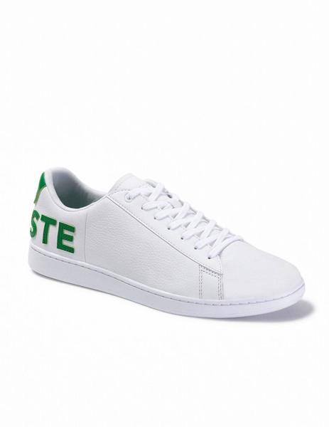 tenis lacoste hombre blancos con verde