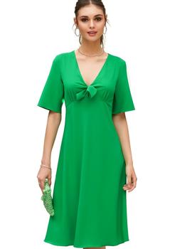 Vestido Oky Lazada-Crep Verde Para Mujer
