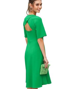 Vestido Oky Lazada-Crep Verde Para Mujer