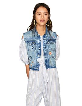 Chaleco Pepe Jeans Elsie Vaquero Para Mujer