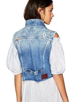 Chaleco Pepe Jeans Elsie Vaquero Para Mujer