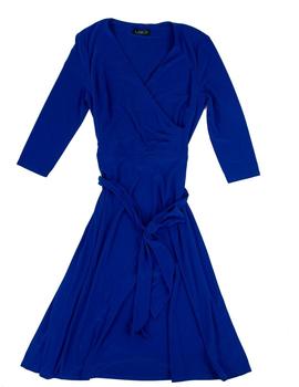 Vestido Ralph Lauren Carlyna Azul Para Mujer