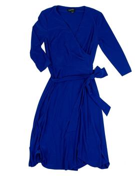 Vestido Ralph Lauren Carlyna Azul Para Mujer