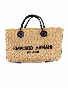 Bolso Emporio Armani Beige y Negro Para Mujer