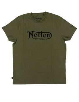 Camiseta Norton Verde Militar Para Hombre