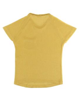 Camiseta Etiem Amplia Bolsillo Oro Para Mujer