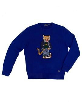 Jersey Ralph Lauren Azul Tigre Para Hombre