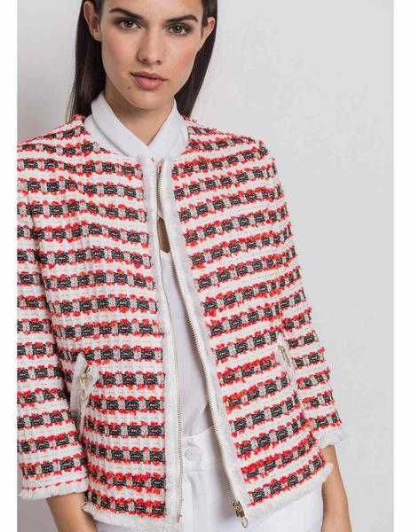 interfaz Recuerdo té Chaqueta Corta Estilo Chanel de Alba Conde para mujer