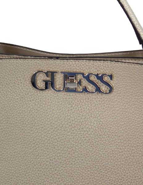 Bolso Guess de Mano Dorado Para Mujer
