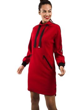 Vestido Alba Conde Rojo Felpa Para Mujer