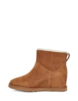 Botines Ugg Classic Zip Mini Cuña Tostado Para Mujer